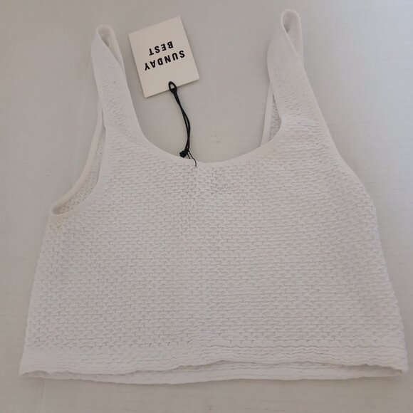 Ribbed Sunday Best Cropped Tank Aritzia - Picture 7 of 8